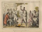USA, Debate around a Council Fire, 1837