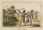 USA, Indians with burning arrows, 1837