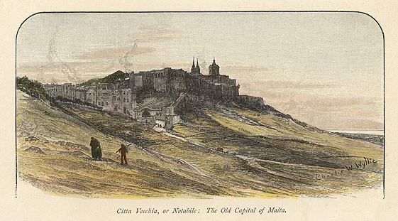Malta, Citta Vecchia, Old Capital of Malta, 1891