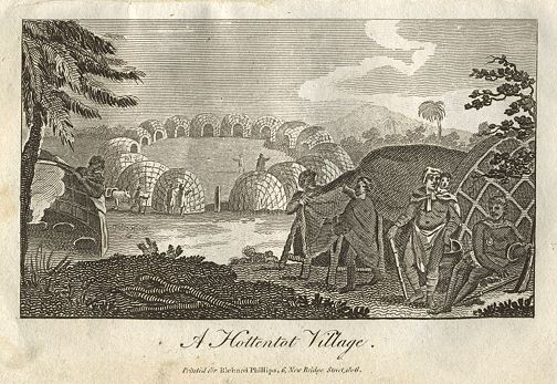South Africa, Hottentot Village, 1806