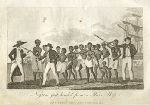 West Indies, Negroes just landed from a Slave Ship, 1806