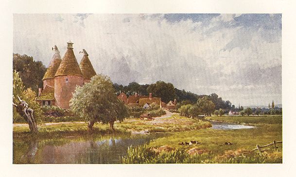 Surrey, Hop-Kiln, near Farnham, 1906