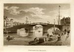 Dorset, Weymouth Bridge, aquatint, 1825