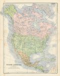 North America map, 1879