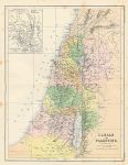 Canaan / Palestine map (ancient), 1879
