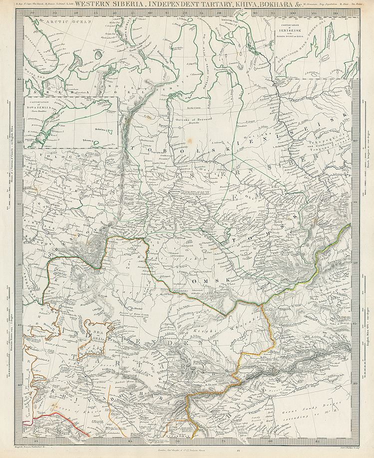 Russia, Western Siberia, Tartary etc., SDUK, c1846