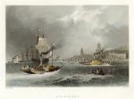 Kent, Gravesend (with paddle steamers), 1842