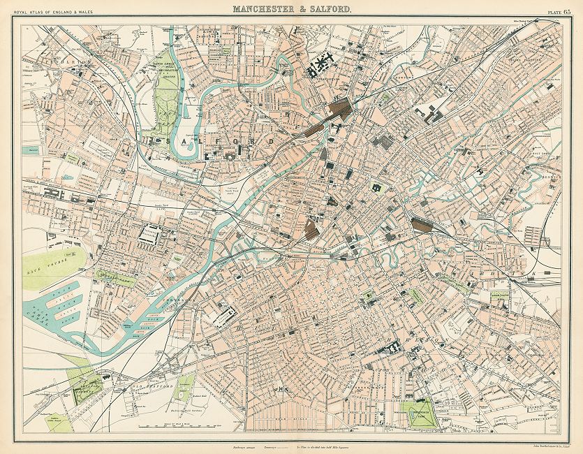 Manchester & Salford plan, 1898