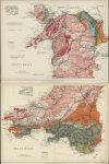 Wales, geological map on two sheets, 1914