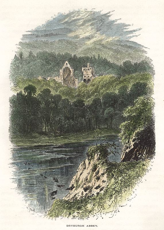 Scotland, Dryburgh Abbey, 1875