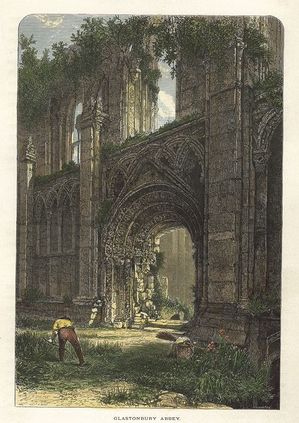 Somerset, Glastonbury Abbey, 1875