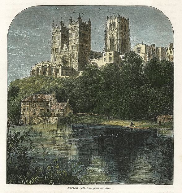 Durham Cathedral from the river, 1875