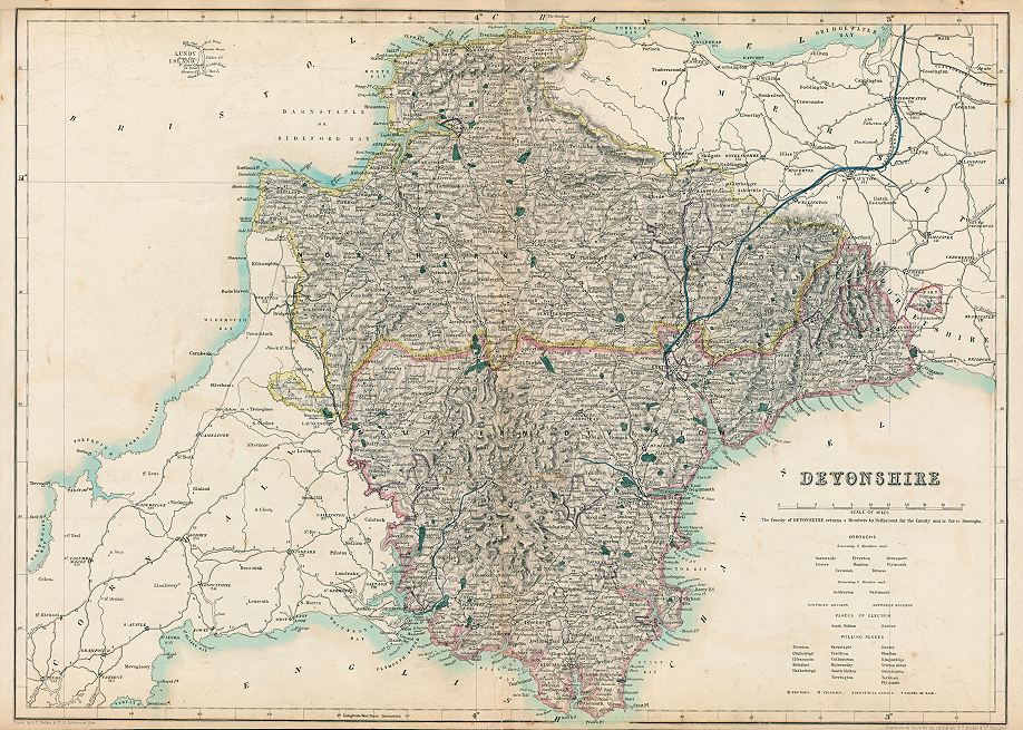 Devonshire map, 1844