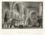 France, Angouleme Cathedral interior, 1840