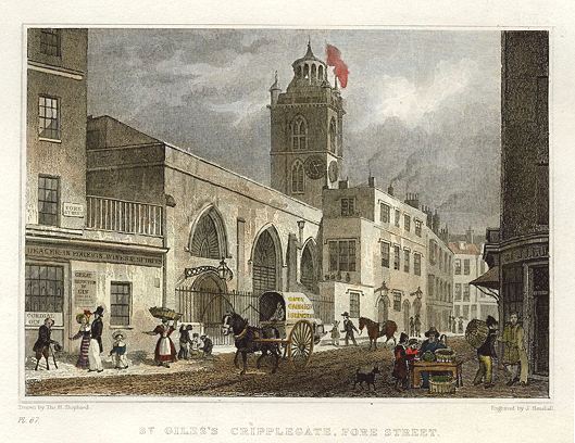 London, St.Giles Cripplegate, Fore Street, 1831