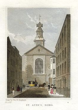 London, St.Anne's, Soho, 1831