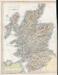 Scotland map, 1840