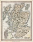 Scotland map, 1836