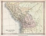 Peru & Bolivia map, 1836