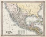 Mexico & Guatemala map, 1836