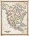 North America map, 1836