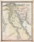 Egypt map, 1836