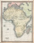 Africa map, 1836