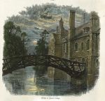 Cambridge, Bridge at Queen's College, 1875