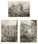 Scotland, Crighton Castle, three views, 1848