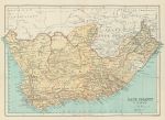 South Africa, Cape Colony & Natal map, 1886