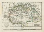 North Africa map, 1800