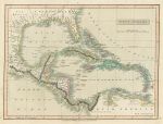 West Indies map, Smith's Atlas, 1808