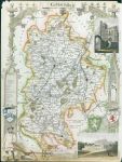 Bedfordshire, Moule map, 1850