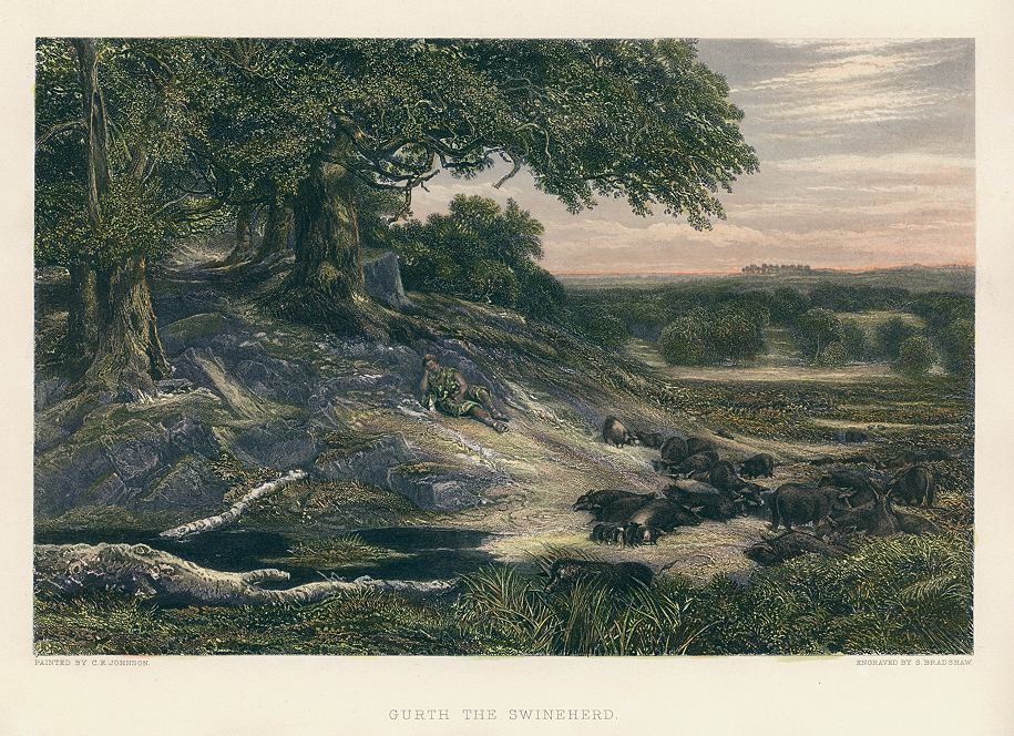 Gurth the Swineherd, 1886