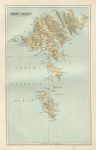 Faroe Islands map, 1886
