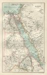 Egypt map, 1886