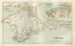 Crimea map, 1886