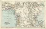 Central Africa map, 1886