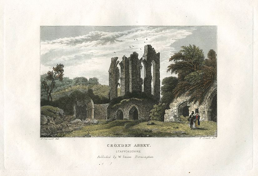 Staffordshire, Croxden Abbey, 1830