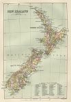 New Zealand map, 1886