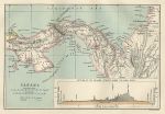 Panama map, 1886