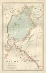 Kazakhstan, Aral Sea map, 1886