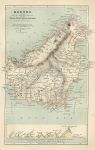 Borneo map, 1886