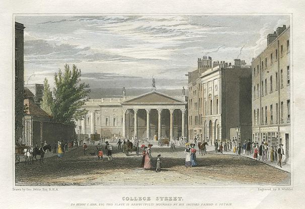Ireland, Dublin, College Street, 1831
