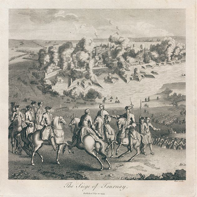 Belgium, Siege of Tournai, in 1745