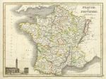 France in Provinces, Wyld General Atlas, c1823