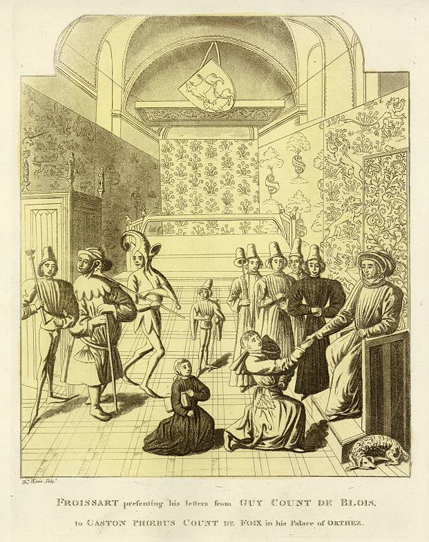 Froissart presenting his letters..., 1806