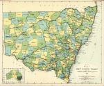 Australia, NSW map, 1888