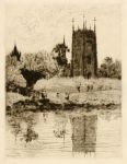 Warwickshire, Evesham, etching, 1882