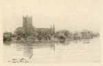 Gloucestershire, Tewkesbury in flood, 1882